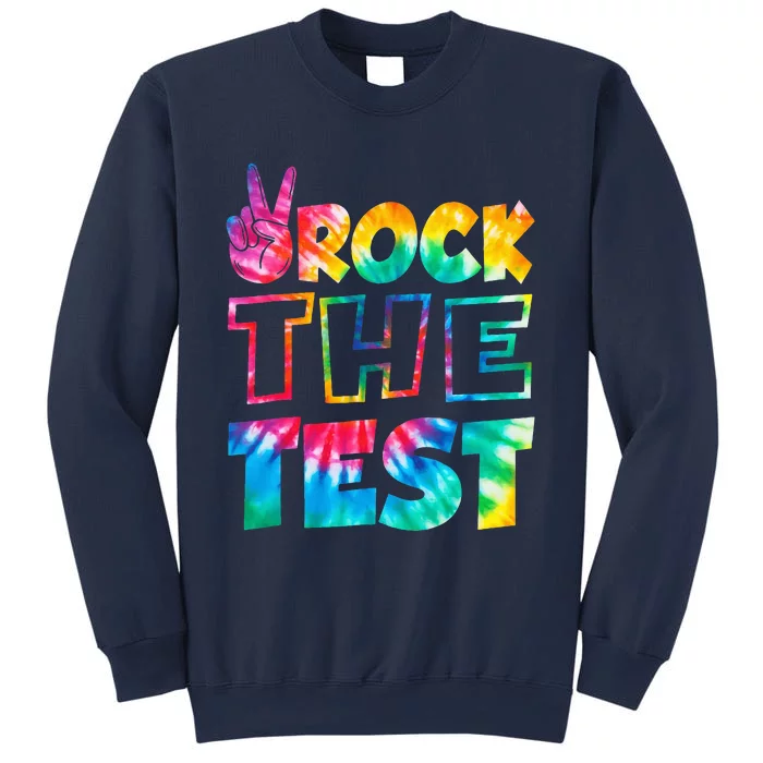 Rock The Test Testing Day Retro Motivational Teacher Student Sweatshirt