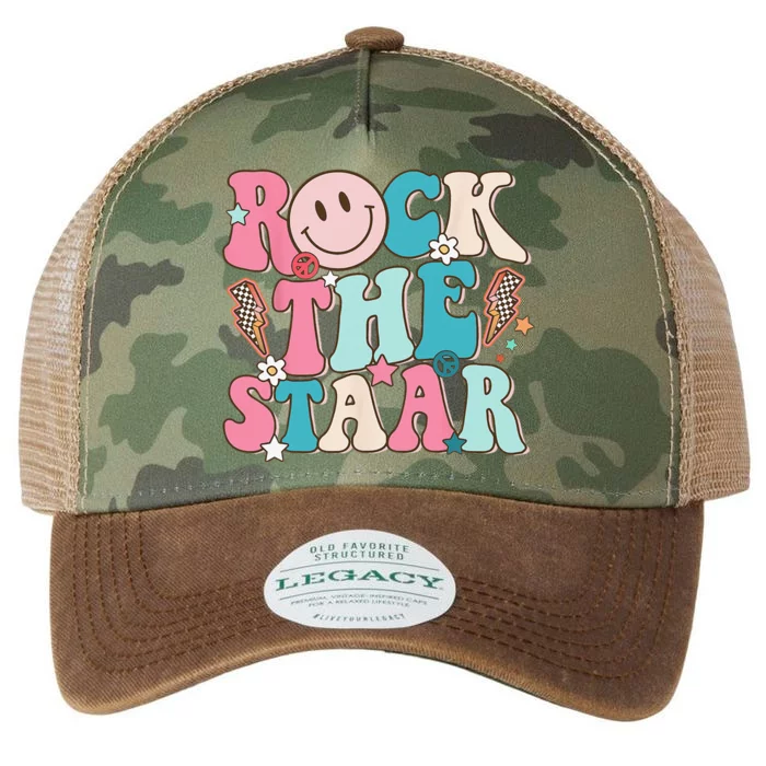 Rock The Test Test Day Teachers Motivational Rock The Staar Legacy Tie Dye Trucker Hat