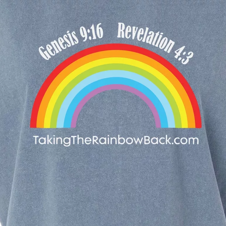 Revelation Taking The Rainbow Back Garment-Dyed Women's Muscle Tee