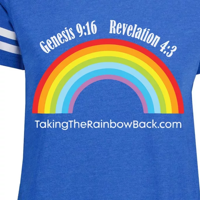 Revelation Taking The Rainbow Back Enza Ladies Jersey Football T-Shirt