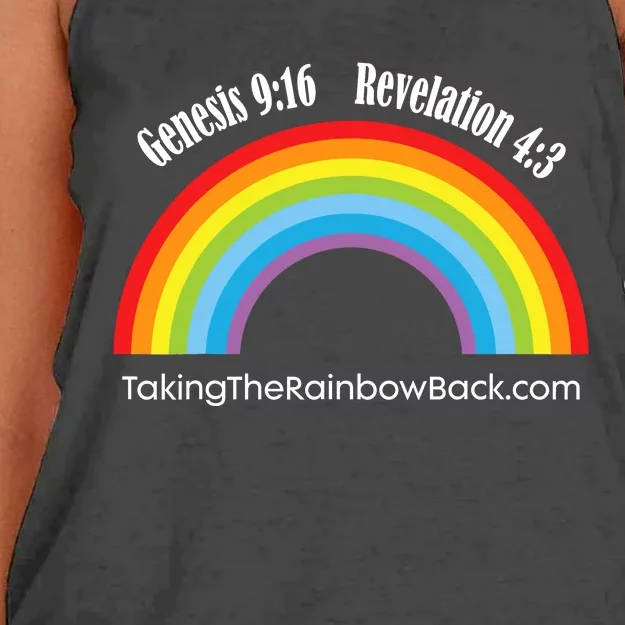 Revelation Taking The Rainbow Back Women's Knotted Racerback Tank