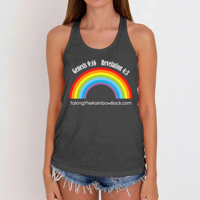 Revelation Taking The Rainbow Back Women's Knotted Racerback Tank