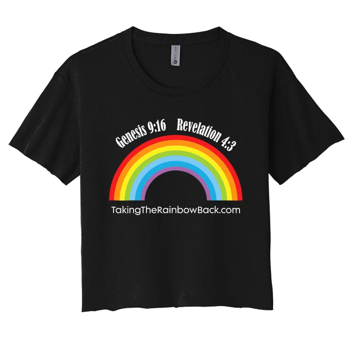 Revelation Taking The Rainbow Back Women's Crop Top Tee