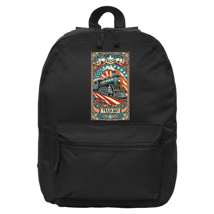 Retro Trump Tarot Card 2024 16 in Basic Backpack