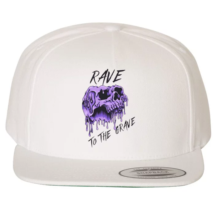 Rave To The Grave Wool Snapback Cap