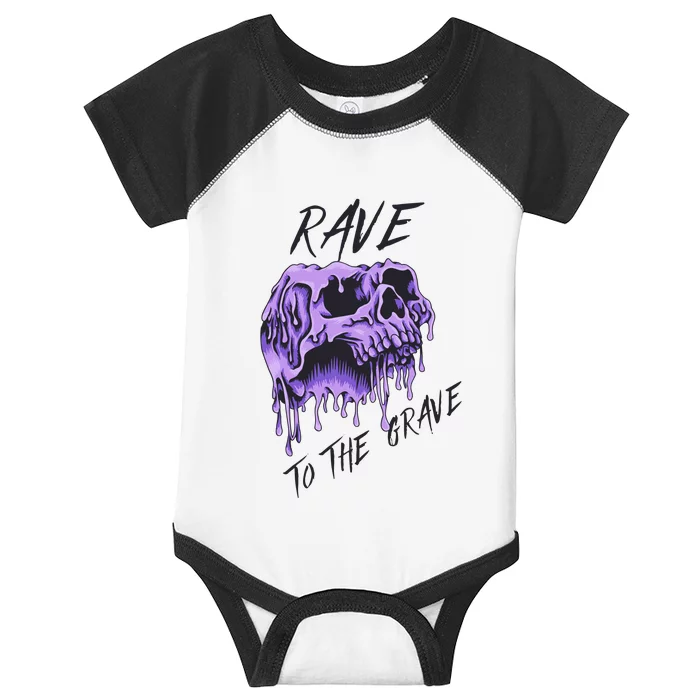 Rave To The Grave Infant Baby Jersey Bodysuit