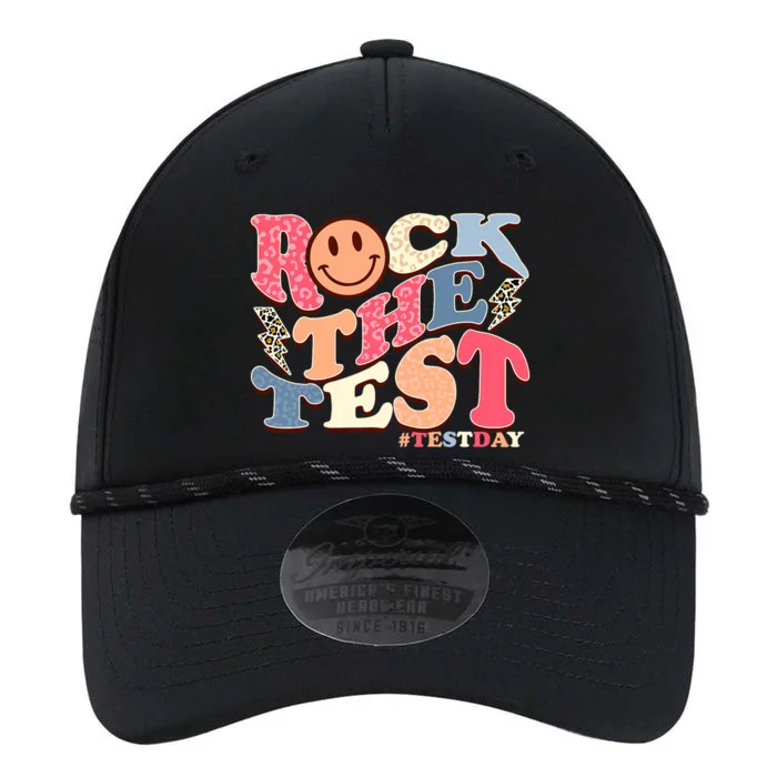 Rock The Test Testing Day Retro Motivational Teacher Student Performance The Dyno Cap