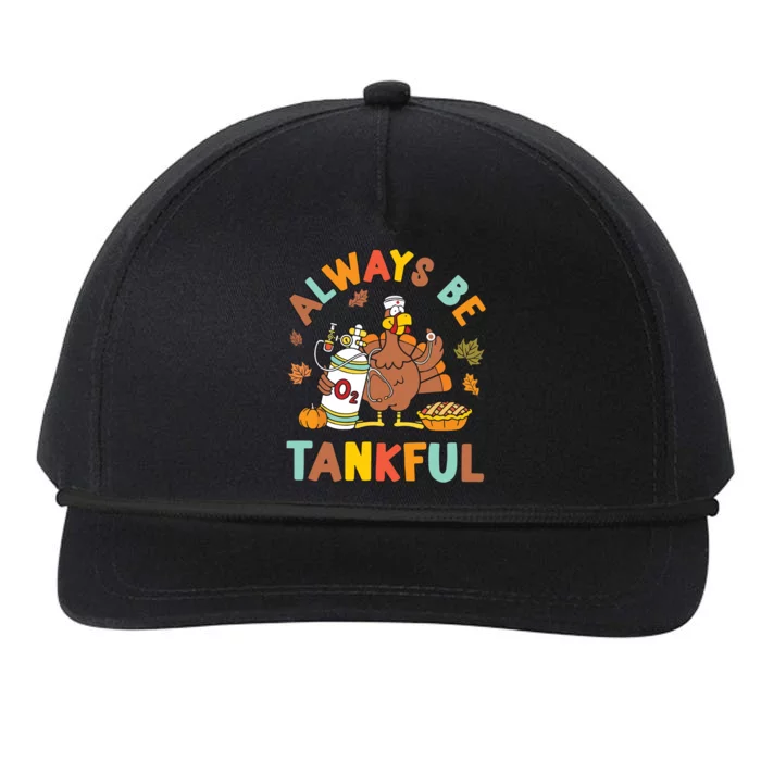 Respiratory Therapist Thanksgiving Nurse Autumn Fall Turkey Snapback Five-Panel Rope Hat