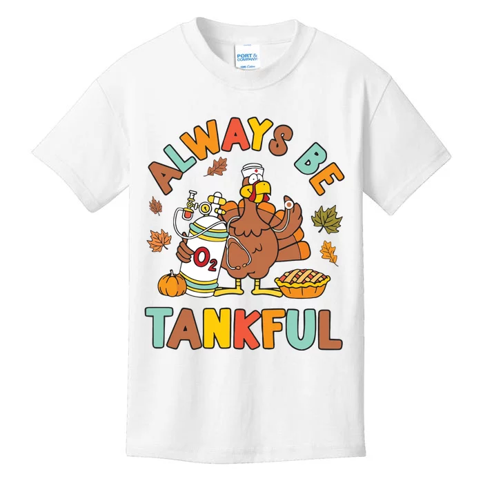 Respiratory Therapist Thanksgiving Nurse Autumn Fall Turkey Kids T-Shirt