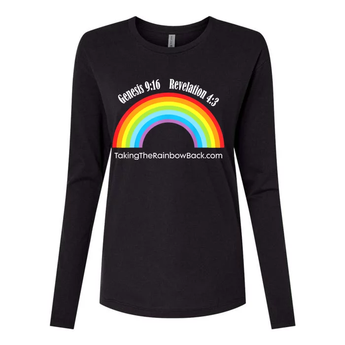 Revelation Taking The Rainbow Back Womens Cotton Relaxed Long Sleeve T-Shirt