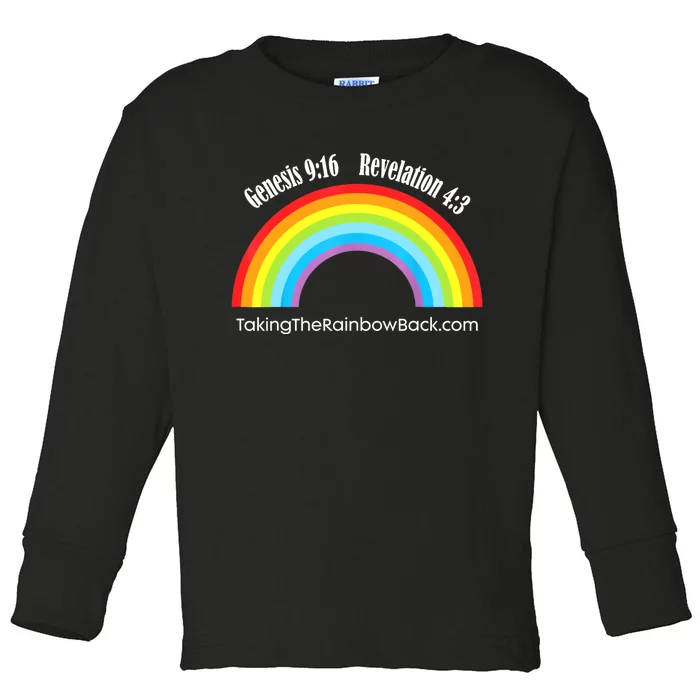 Revelation Taking The Rainbow Back Toddler Long Sleeve Shirt