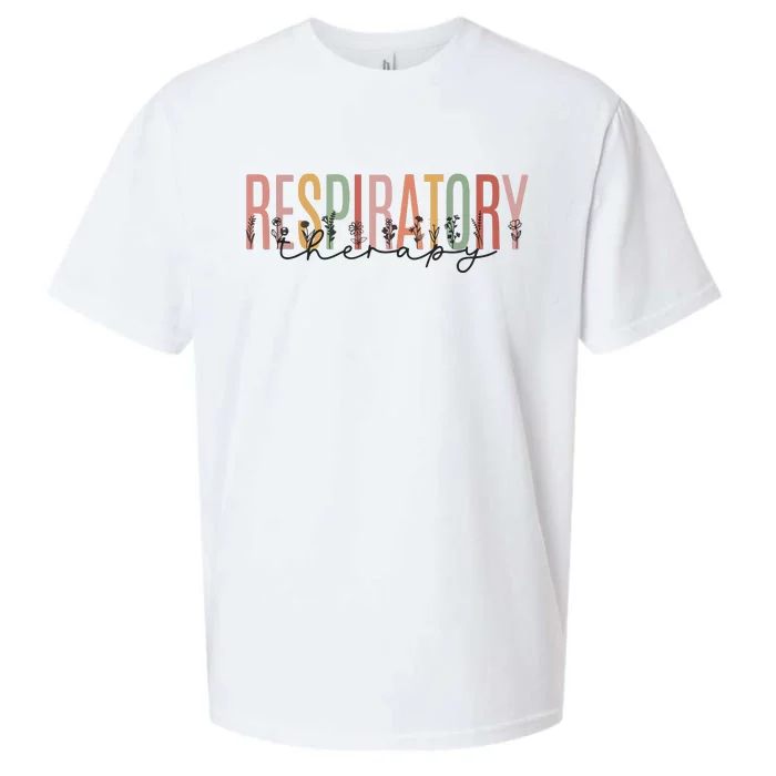 Respiratory Therapist Therapy Nicu Respiratory Retro Colors Sueded Cloud Jersey T-Shirt