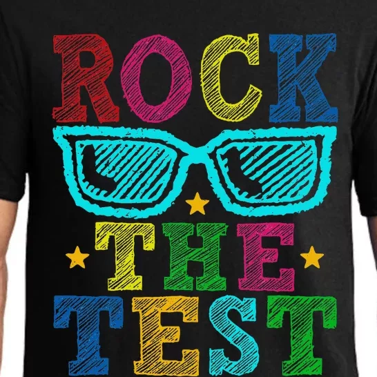 Rock The Test Testing Day Teacher Pajama Set