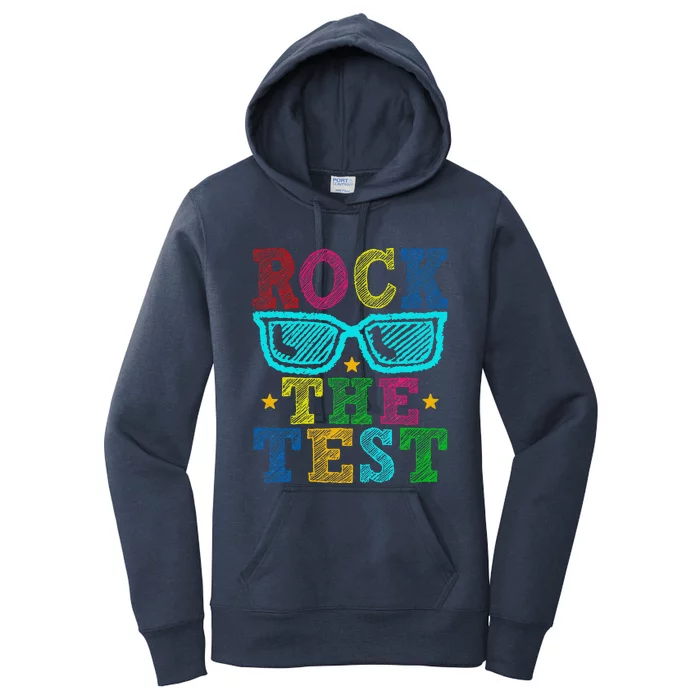 Rock The Test Testing Day Teacher Women's Pullover Hoodie