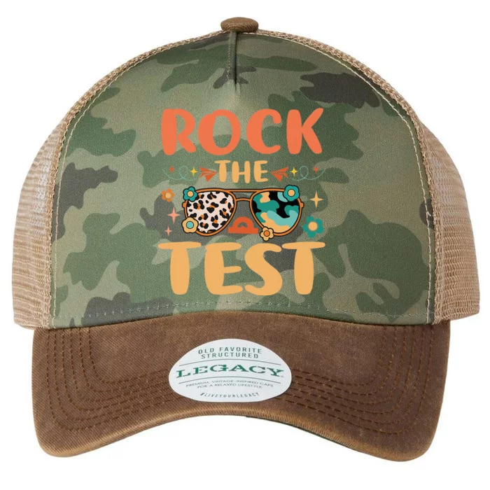 Rock The Test Dont Stress Testing Day Teachers Students Legacy Tie Dye Trucker Hat