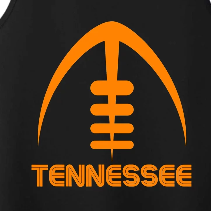 Retro Tennessee TN Orange Vintage Design Classic Tennessee Performance Tank