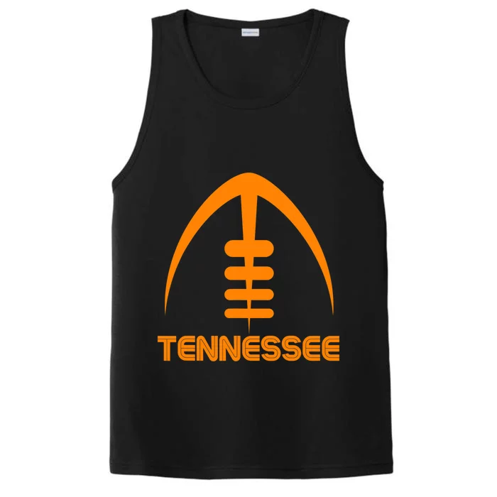 Retro Tennessee TN Orange Vintage Design Classic Tennessee Performance Tank