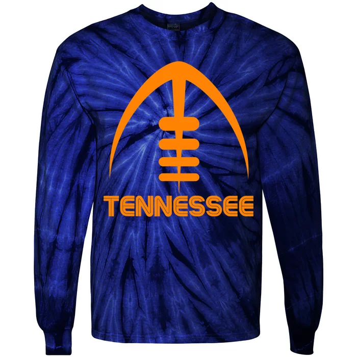 Retro Tennessee TN Orange Vintage Design Classic Tennessee Tie-Dye Long Sleeve Shirt