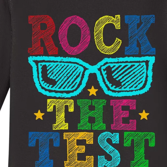 Rock The Test Testing Day Baby Long Sleeve Bodysuit