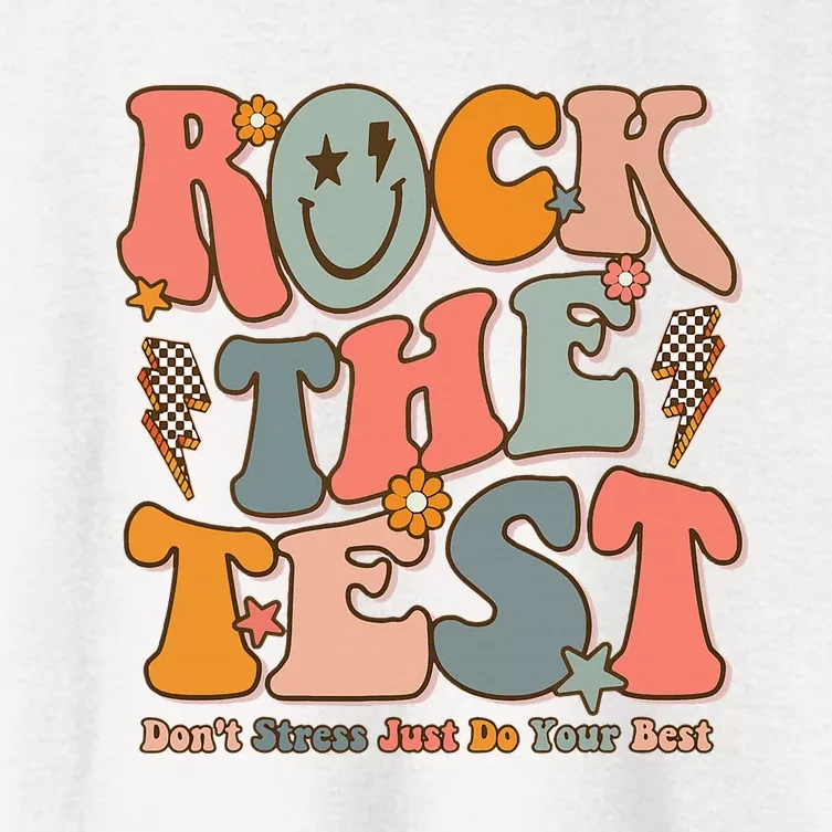 Rock The Test Testing Day DonT Stress Do Your Best Test Day Women's Crop Top Tee