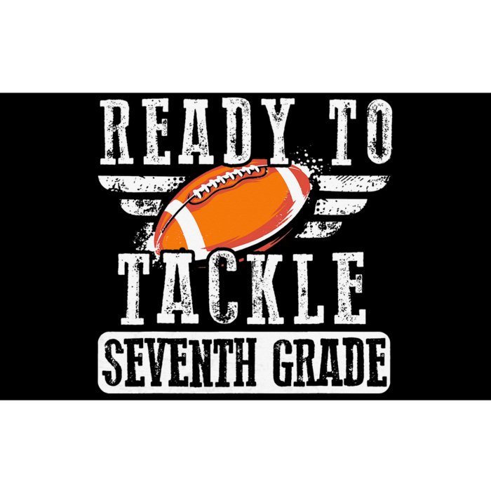 Ready To Tackle Seventh Grade Football Ball Back To School Bumper Sticker