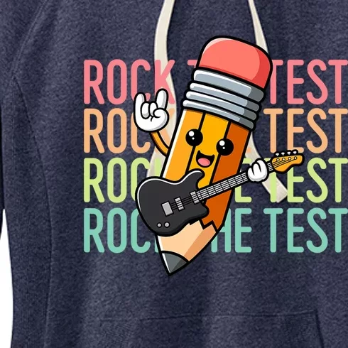 Rock The Test Day Teacher Testing Day Women's Fleece Hoodie