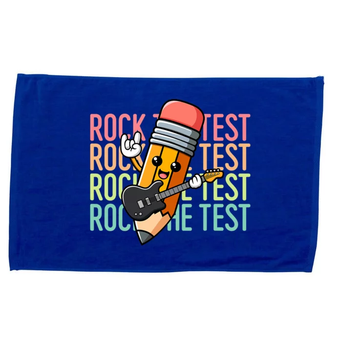 Rock The Test Day Teacher Testing Day Microfiber Hand Towel