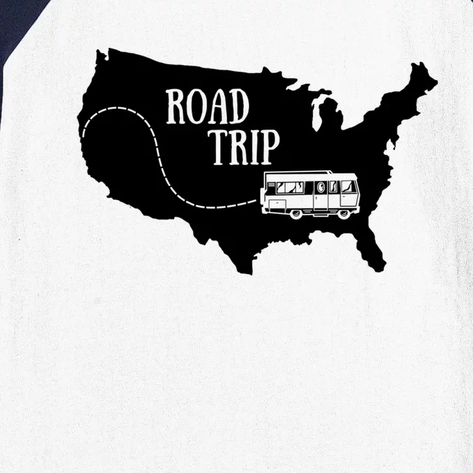 Road Trip Travel Camping Family Vacation Great Gift Baseball Sleeve Shirt