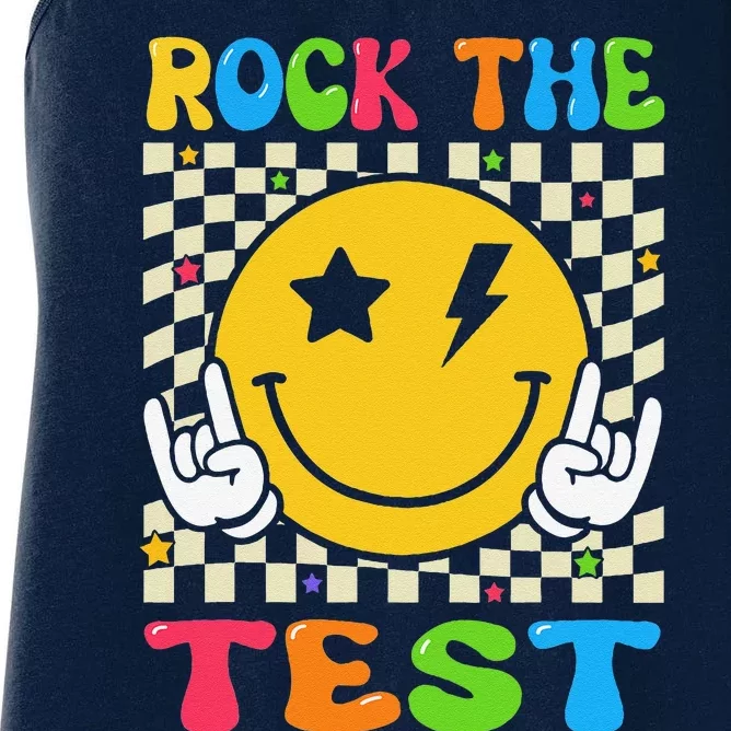 Rock The Test Funny Testing Day Women's Racerback Tank