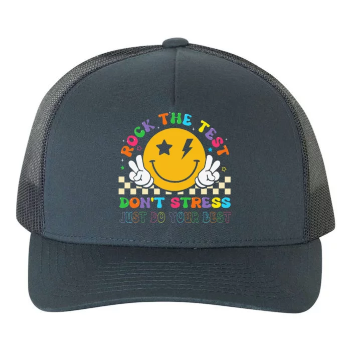 Rock The Test For Teacher Student Testing Day Yupoong Adult 5-Panel Trucker Hat