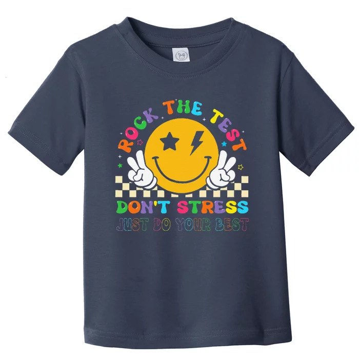 Rock The Test For Teacher Student Testing Day Toddler T-Shirt