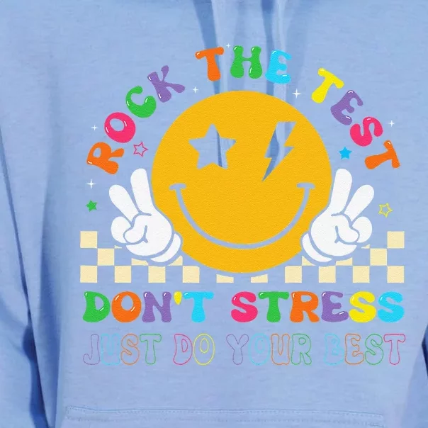 Rock The Test For Teacher Student Testing Day Unisex Surf Hoodie