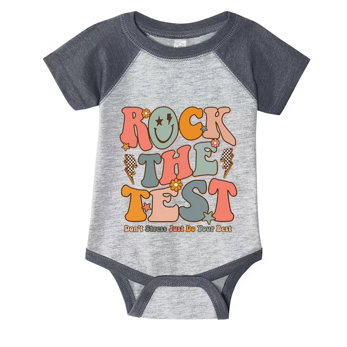 Rock The Test Testing Day DonT Stress Do Your Best Test Day Infant Baby Jersey Bodysuit