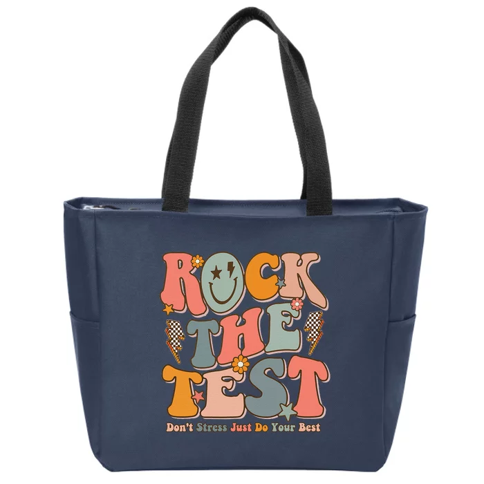 Rock The Test Testing Day DonT Stress Do Your Best Test Day Zip Tote Bag