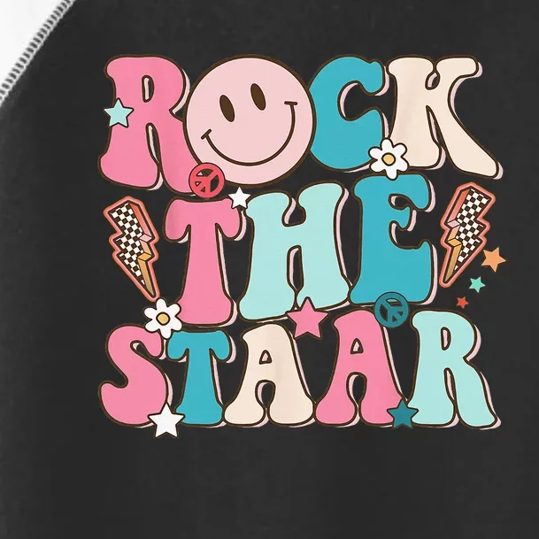 Rock The Test Test Day Teachers Motivational Rock The Staar Toddler Fine Jersey T-Shirt