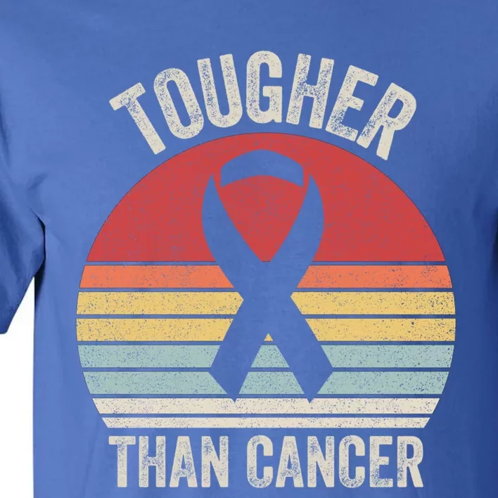 Retro Tougher Than Cancer Ribbon Breast Cancer Awareness Gift Tall T-Shirt