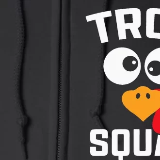 Running Turkey Trot Squad Thanksgiving For Full Zip Hoodie