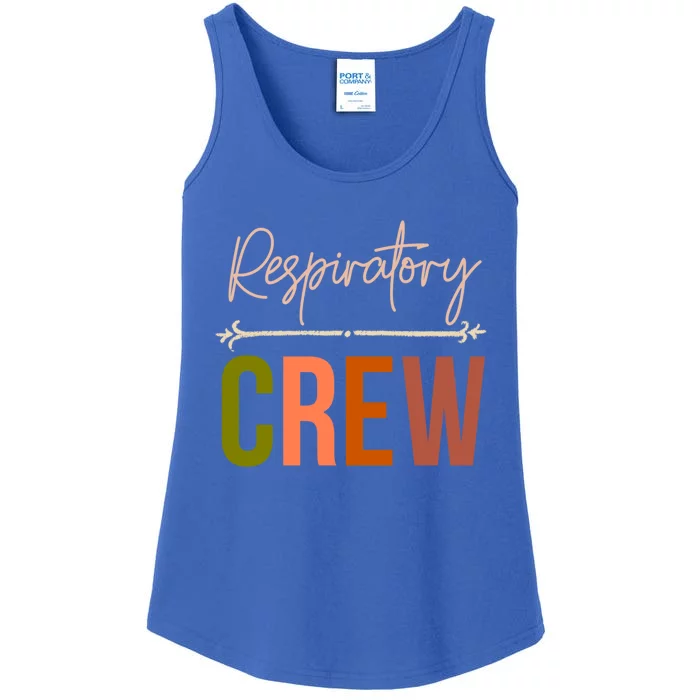 Respiratory Therapist Therapy Crew Matching Lung Health Week Gift Ladies Essential Tank