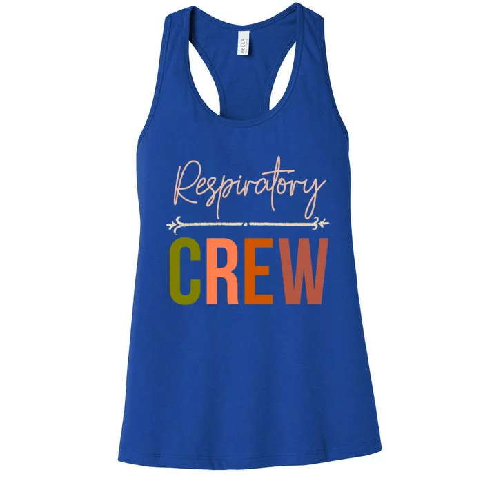 Respiratory Therapist Therapy Crew Matching Lung Health Week Gift Women's Racerback Tank