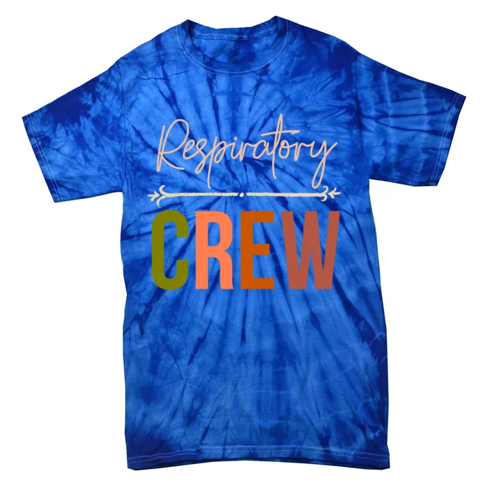 Respiratory Therapist Therapy Crew Matching Lung Health Week Gift Tie-Dye T-Shirt