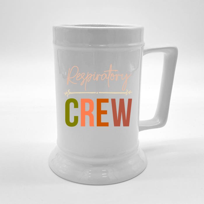 Respiratory Therapist Therapy Crew Matching Lung Health Week Gift Front & Back Beer Stein