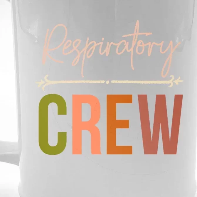 Respiratory Therapist Therapy Crew Matching Lung Health Week Gift Front & Back Beer Stein