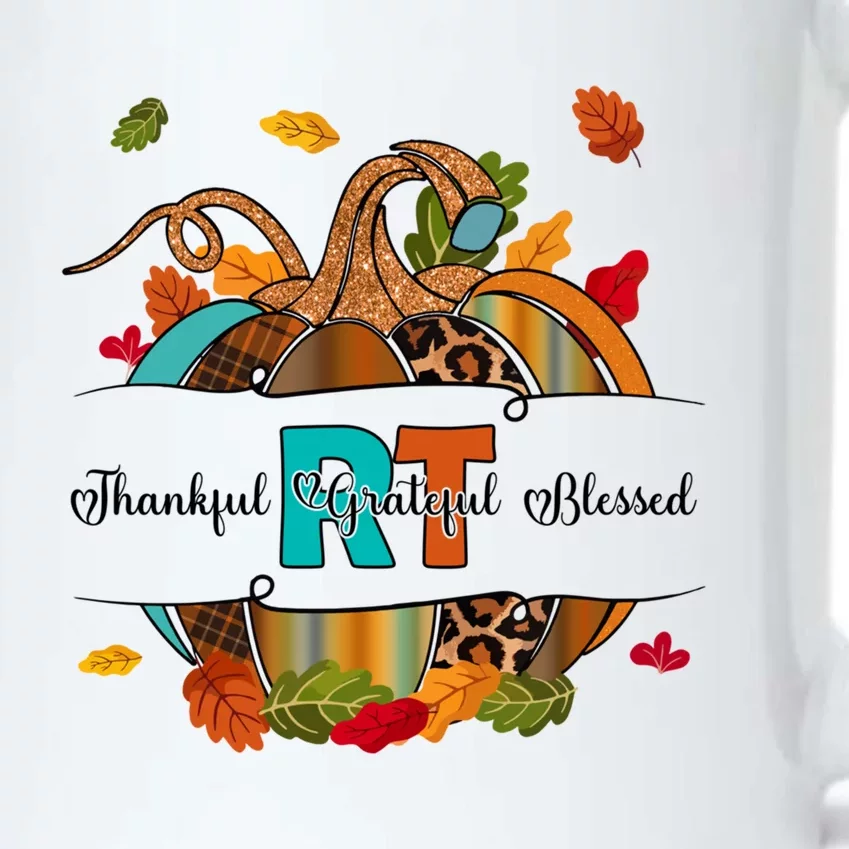 Respiratory Therapist Thankful Grateful Blessed Pumpkin Fall Great Gift Black Color Changing Mug