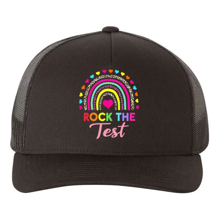 Rock The Test Test Day Teacher Testing Day Yupoong Adult 5-Panel Trucker Hat