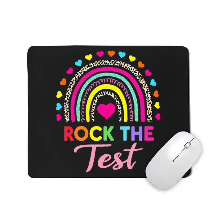 Rock The Test Test Day Teacher Testing Day Mousepad