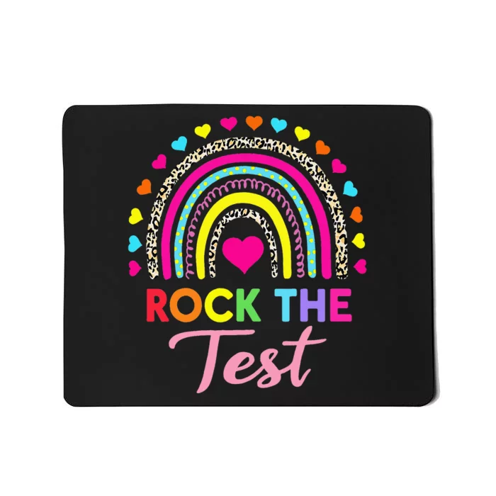 Rock The Test Test Day Teacher Testing Day Mousepad