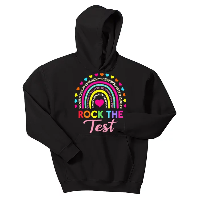 Rock The Test Test Day Teacher Testing Day Kids Hoodie