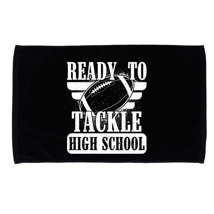 Ready To Tackle High School Football Ball Microfiber Hand Towel