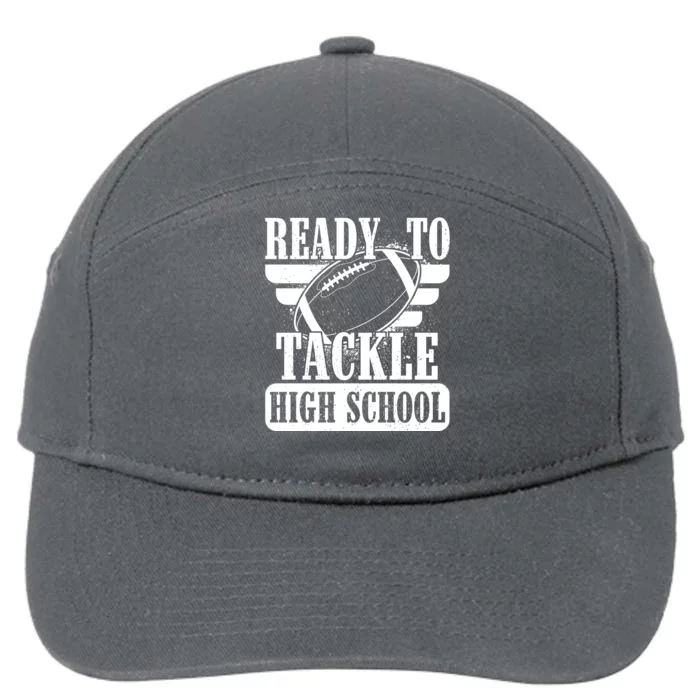 Ready To Tackle High School Football Ball 7-Panel Snapback Hat