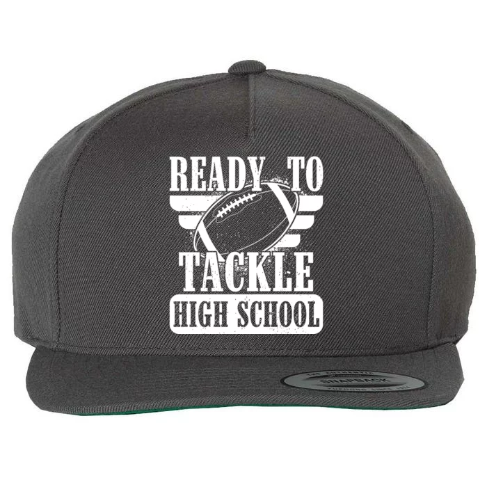 Ready To Tackle High School Football Ball Wool Snapback Cap